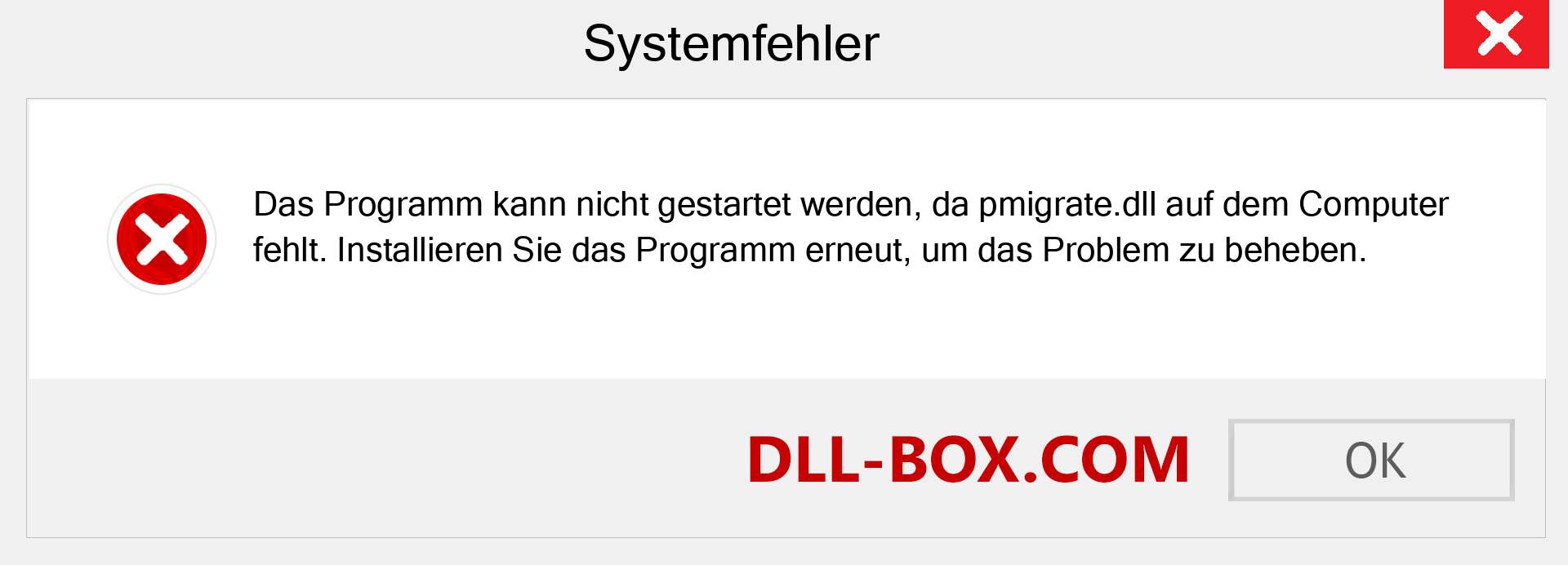 pmigrate.dll-Datei fehlt?. Download für Windows 7, 8, 10 - Fix pmigrate dll Missing Error unter Windows, Fotos, Bildern